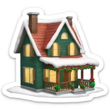 Merry Christmas house sticker