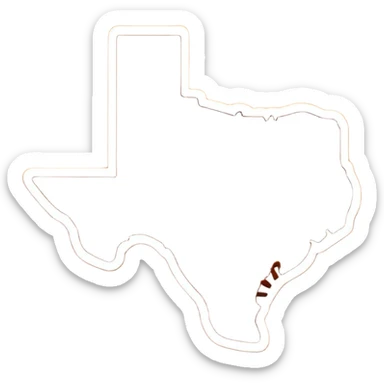 UT texas shape sticker