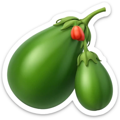 green brinjal sticker