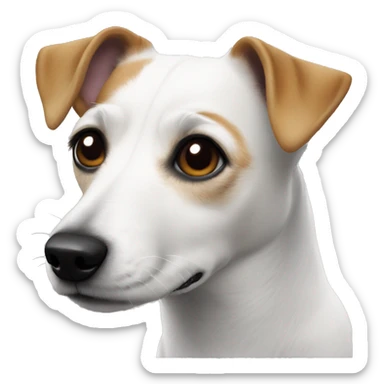 White jack russel sticker