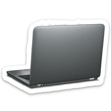Elegant laptop closed sticker