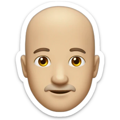 BALDNESS MEN  sticker