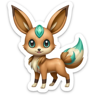 Meloetta-Eevee-Pokémon-Fakémon-creature sticker