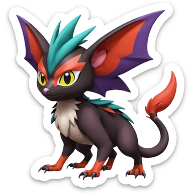  Noibat-Noivern-Trico-Nargacuga-Litten-Hybrid sticker