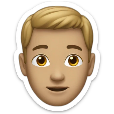 Un homme métisse  sticker