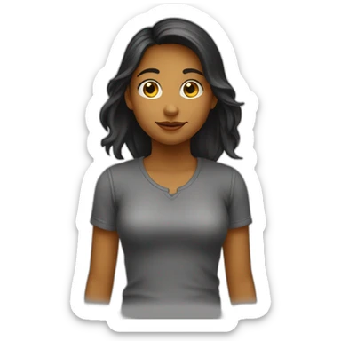 Fille embrasse garçon sticker