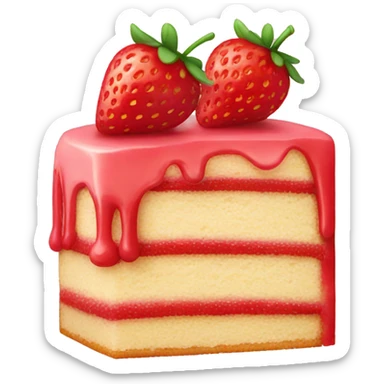 strawberry cake sticker