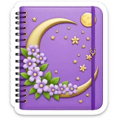 lilac moon planner sticker