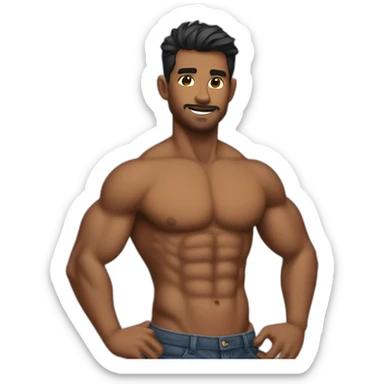 six-pack-abs sticker