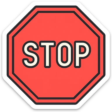 stop for a moment sticker