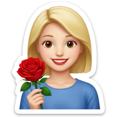 Happy rose day my love ashi sticker