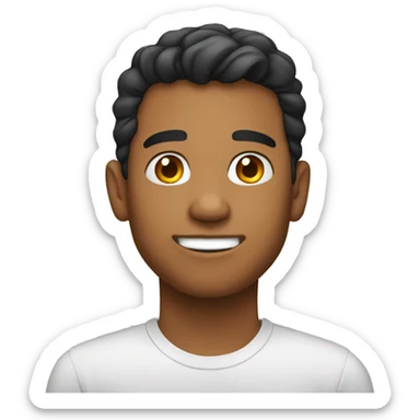 A Latino 19 year old man sticker