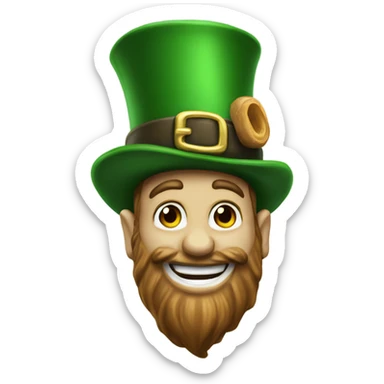 Buckeye nut and Irish leprechaun  sticker