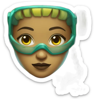 cyberpunk yellow girl in tennis uniform sticker