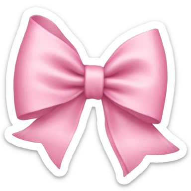 Light pink bow sticker