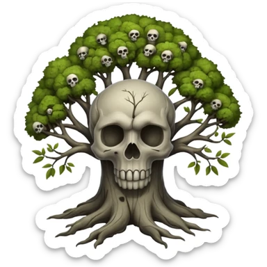 Tree sprouting skulls – Haunted forest





















 sticker