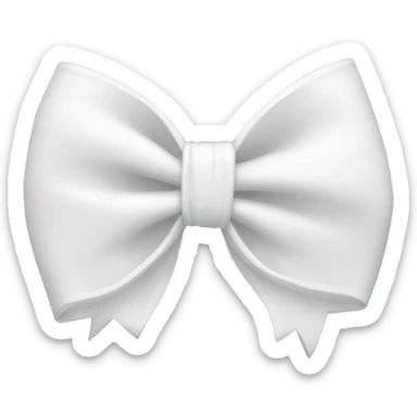 white bow sticker