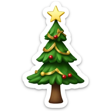 Norwegian Christmas tree sticker
