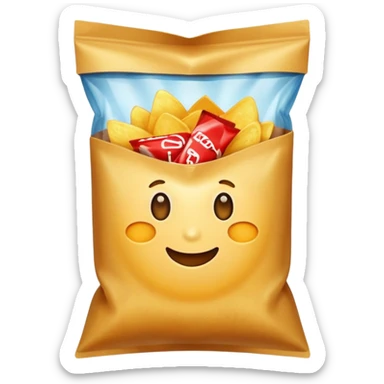 chips in a bag sticker
