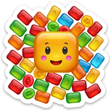 gummy candy sticker