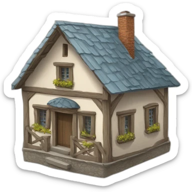 Maison à l’envers sticker