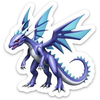  Cool Cute Edgy Shiny Godly Ethereal Digimon-Genesect-Dialga-Reptile full body sticker