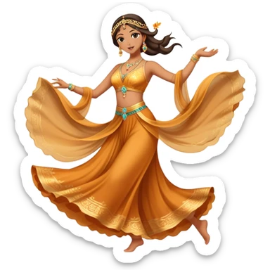 Danza orientale  sticker