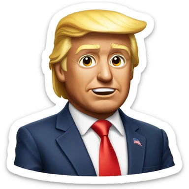 Donald Trump in the Caribbean sticker