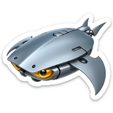 robotic stingray sticker