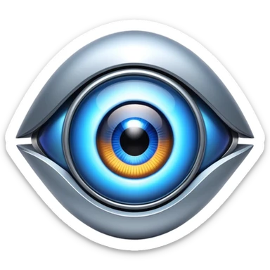 Robo eye sticker