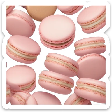Light pink Macarons sticker