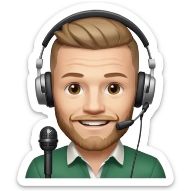 Make Conor McGregor as an emoji as if he is broadcasting sticker