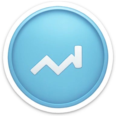 Sky blue circle with checkmark inside  sticker