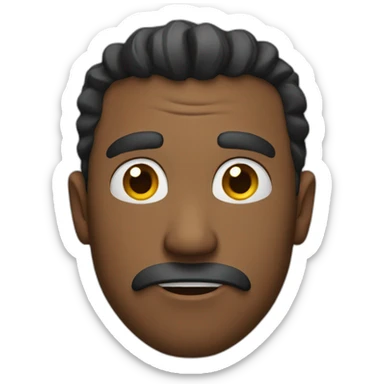 Intimidated man sticker