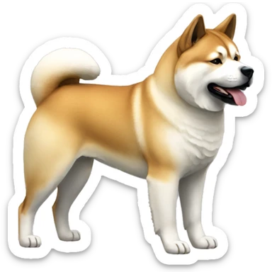 Akita Dog Breed Full Body sticker