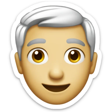 Theatre kid smirk emoji  sticker