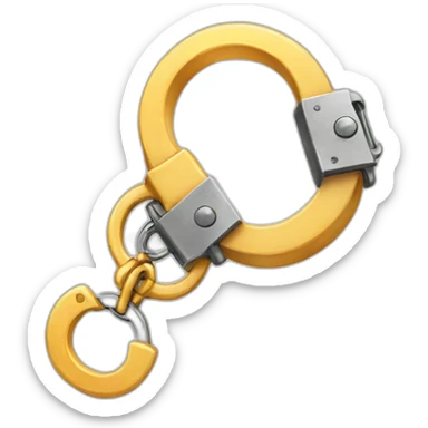 handcuffs with fur sticker