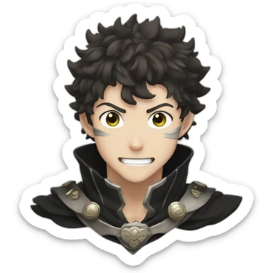 Black clover asta sticker