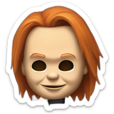 Chucky knife sticker
