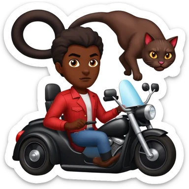 Black man driving a hell cat  sticker
