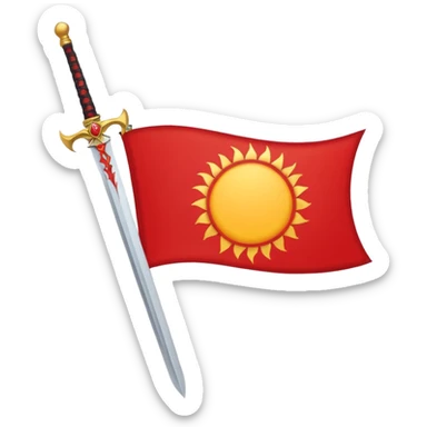 Flag of agha Mohammad khan  sticker