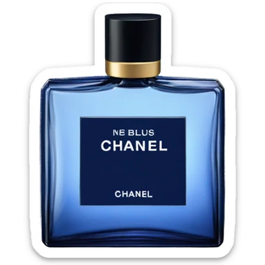 dark blue chanel men's perfume sticker
