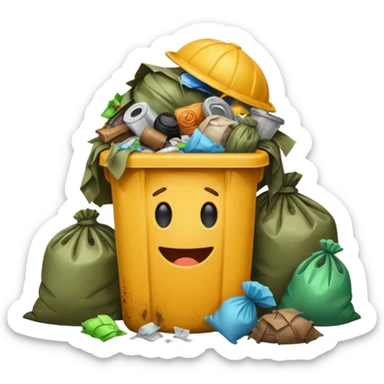 Garbage Trash sticker
