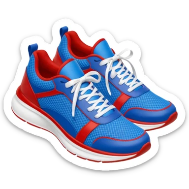  blue upper inspired by Sonic’s fur, with red accents that reference his classic shoes. White details (like stripes, midsoles, or logos) add contrast and keep the design clean. The silhouette is sporty and lightweight, suggesting speed, often with streamlined panels and a low-to-mid cut. sticker