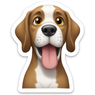 Perro con buzo sticker