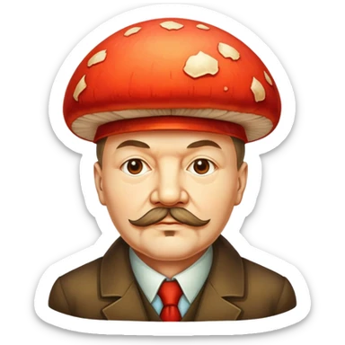 Lenin mushroom  sticker