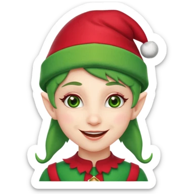 Cool Christmas elf sticker