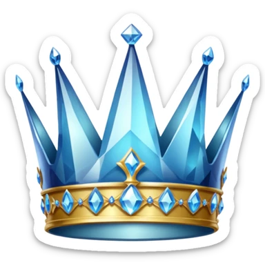 men's crystal crown sticker
