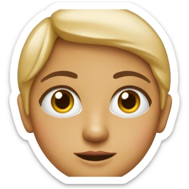 una muñeca con los ojos rojos sticker