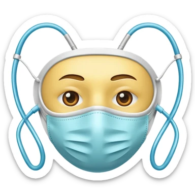 medical mask sticker